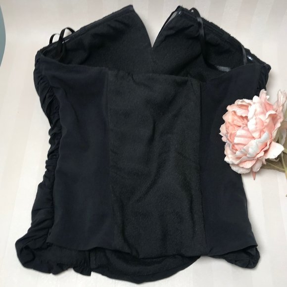 HP**Bebe- Strapless Twist Black Top Size XS - Picture 4 of 12
